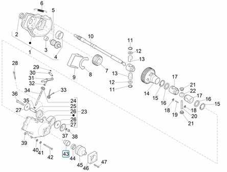 Drive shaft rubber bearing bush Ape50