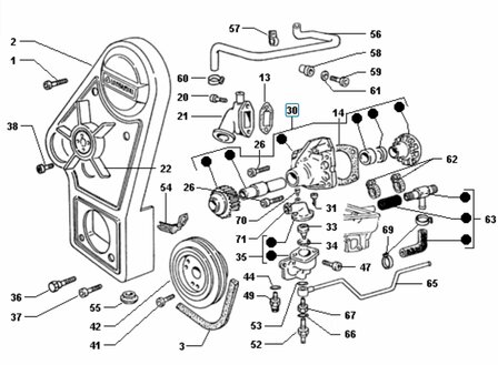 Waterpomp Daihatsu / Porter 1.4 Diesel - imitatie