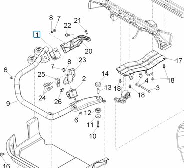 Engine bracket with silent block Daihatsu / Porter 1.4 + D120 1.2 - Diesel - Right