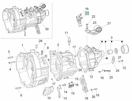 Speedometer sensor Porter Multitech 1.3 E5 + E6 + D120 1.2