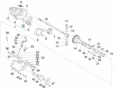 Needle bearing cardan Ape50