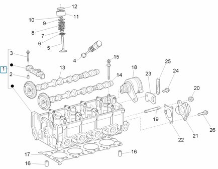 Cylinder head Porter Multitech 1.3 E5