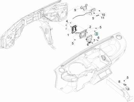 EXI Module / computer braking system Porter 1.3 E6