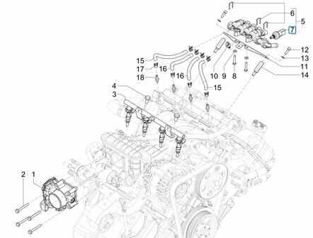 MAP sensor inlaat Porter NP6 1.5