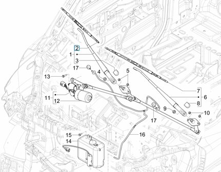 Windscreen wiper blade Porter NP6 1.5 - Right