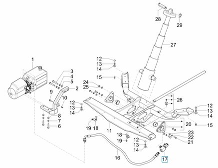 Elektromagnetische veiligheidesklep  - solenoid hefcilinder kiepbak Porter NP6 1.5