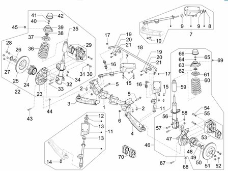 Rubber cap on upper plate - shock absorber Porter NP6 1.5