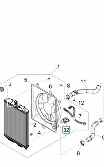 Resistor - cooling fan - radiator Porter Multitech 1.3 E5 + E6 + Diesel 1.2 + 1.4