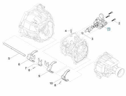 Gear shift unit gearbox Porter NP6 1.5