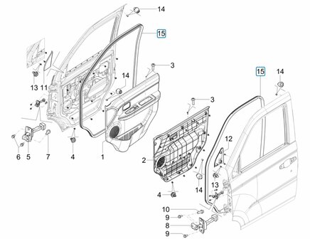 Door gasket Porter NP6 1.5