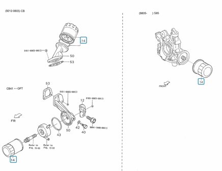 Oliefilter Daihatsu / Porter 1.0 / 1.3 / 1.5 - imitatie