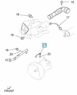 Achteruitrij schakelaar Daihatsu / Porter 1.3i + 1.4 Diesel