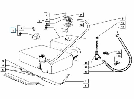 Fuel cap with lock ApeTM - SALE