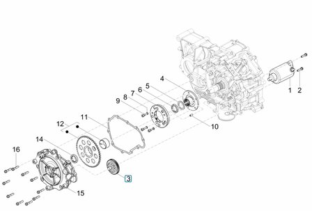 Bendix - startmotor Calessino 200 EU2 + EU4