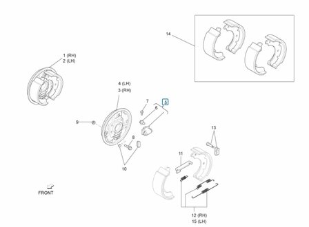 Rear wheel brake cylinder Daihatsu / Porter 1992-2010 - imitation