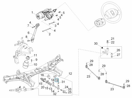 Steering rod bushing Daihatsu / Porter - 14mms. - SALE