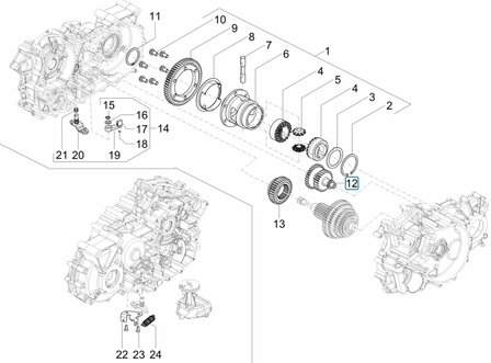 Reverse gear Calessino 200 EU4