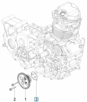 Gasket carter - oil pump  Calessino 200 EU2 + EU4