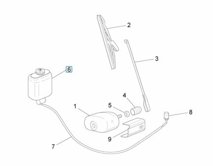 Windshield washer fluid reservoir Ape50 + ApeTM - SALE