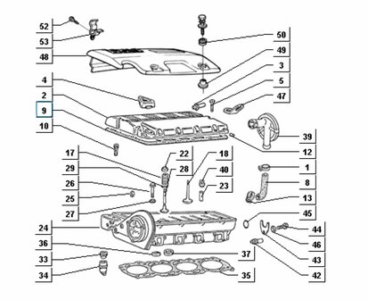 Valve cover gasket Daihatsu / Porter 1.4D