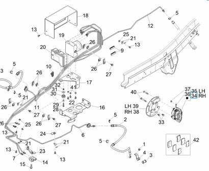 Front brake caliper Daihatsu / Porter - Right - SALE