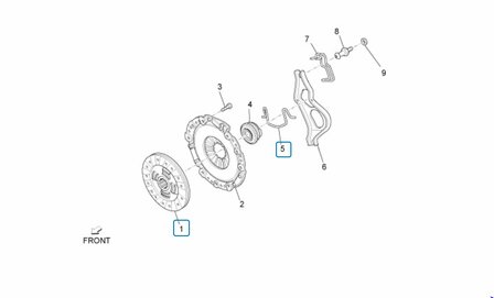 Clutch bearing tension spring - clutch bearing Daihatsu / Porter 1.3i 