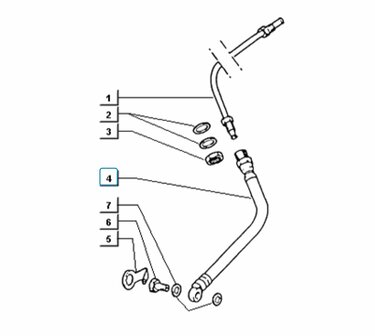 Brake hose front wheel  ApeTM - imitation