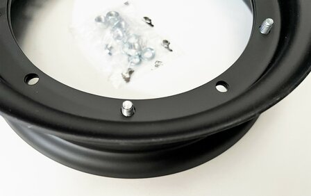 Velg 2.5x10&#039;&#039; Ape50 - Matzwart