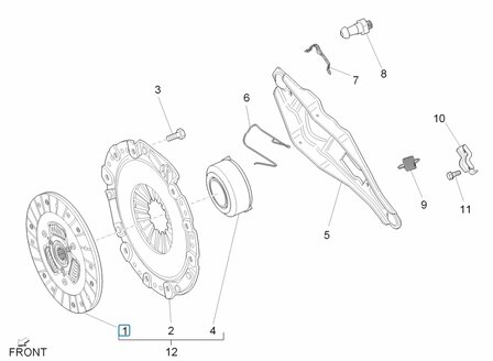 Clutch friction disk Porter Multitech 1.3 E5 - SALE