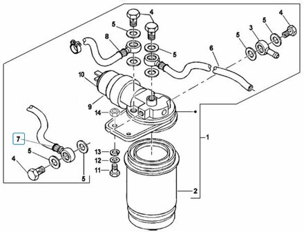 Fuel hose Calessino + Ape Classic + ApeTM 422cc Diesel