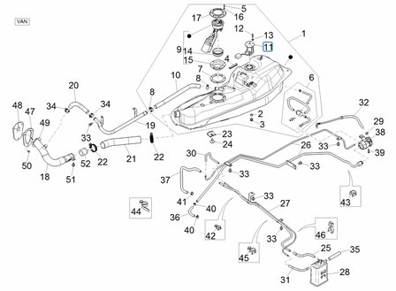 Fuel level indicator Daihatsu / Porter Petrol and Diesel - VAN