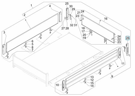 Laadbakpaal Porter NP6 1.5 - Links achter