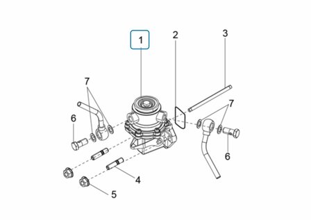 Fuel feeding pump Ape Classic 400 E4 Diesel