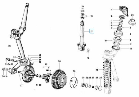 Front shock absorber Calessino Diesel