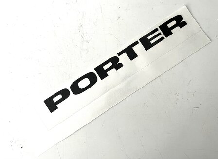 Self-sticking logo on tailgate &#039;&#039;Porter&#039;&#039;