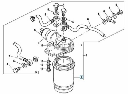 Fuel filter Ape + Porter - Diesel - SALE