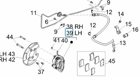 Brake caliper Daihatsu / Porter - Left - SALE