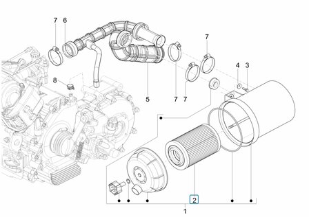 Air filter Calessino 200 - EU2 - SALE