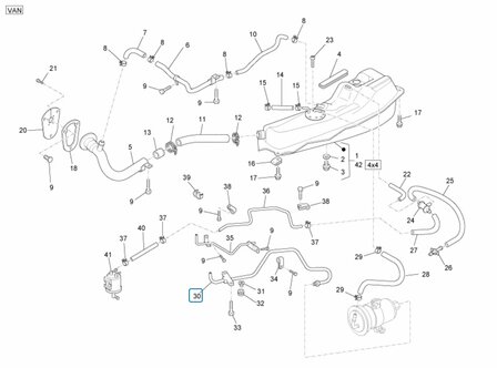 Fuel line Porter Update 1.3 - VAN 