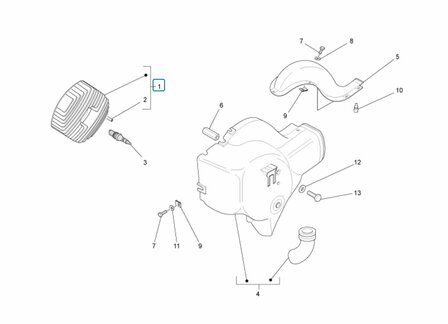 Cylinder head ApeTM + Vespacar P2