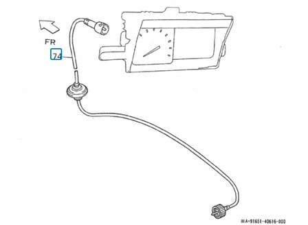 Speedometer cable Daihatsu / Porter Petrol and Diesel - SALE