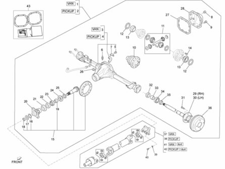 Drive shaft  Daihatsu / Porter Pick-up 1.3i - SALE