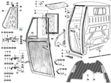 Side Window Ape Classic + Apecar P501-P601