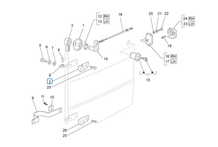 Door hinge cover ApeTM - Upper part