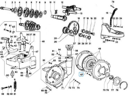 Clutch plate  Ape Classic + Calessino + ApeTM + Vespacar P2 Diesel