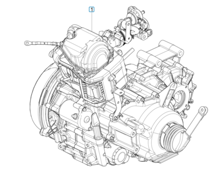 Complete engine Calessino 200 E4