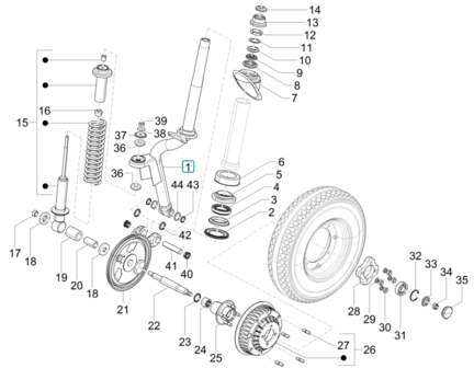 Front suspension Calessino 200 E2