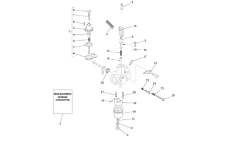 Vacuum membraam carburateur ApeTM + Vespacar P2 - AKTIE