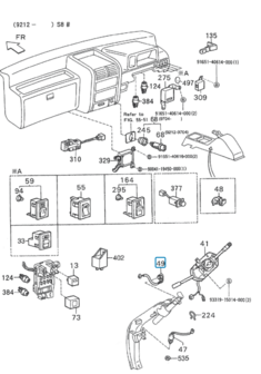 Contactslot Daihatsu / Porter 1992-2010  - elektrisch gedeelte - AKTIE