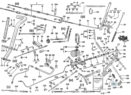Remlichtschakelaar Vespacar P2 + P3